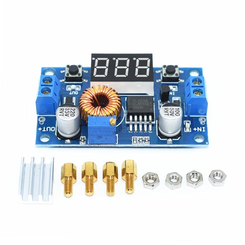 Преобразователь напряжения понижающий (понижайка) DC-DC с дисплеем (на XL4015)